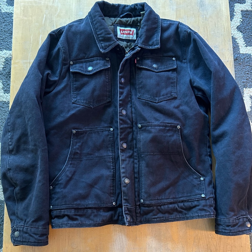 Men’s Levi’s insulated black canvas jacket
